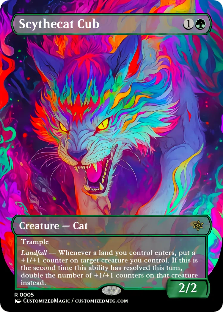 Scythecat Cub | Scythecat Cub.4 | Magic the Gathering Proxy Cards