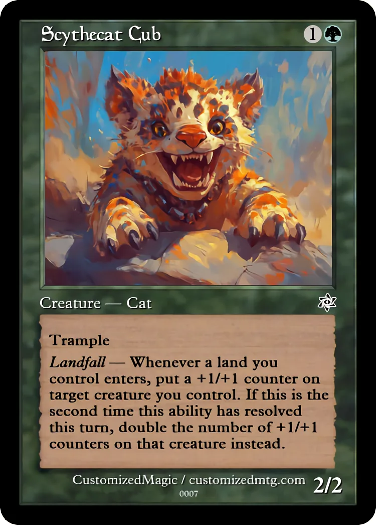 Scythecat Cub | Scythecat Cub.6 | Magic the Gathering Proxy Cards