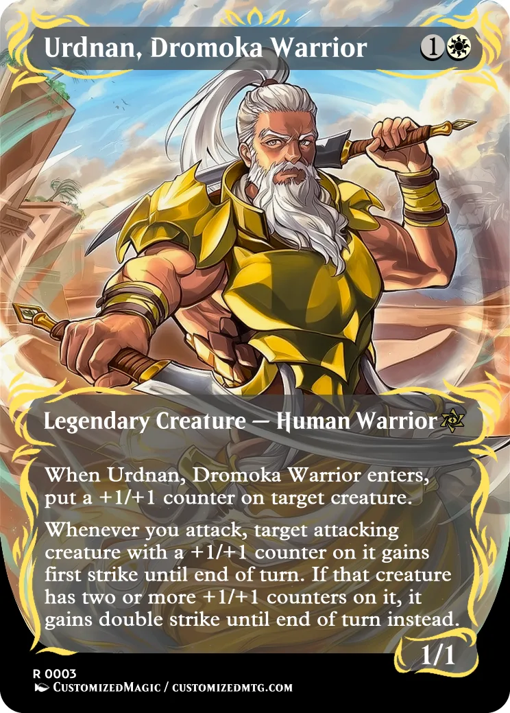 Foundations Jumpstart Commanders Uncommon - Full Art | Urdnan Dromoka Warrior | Magic the Gathering Proxy Cards