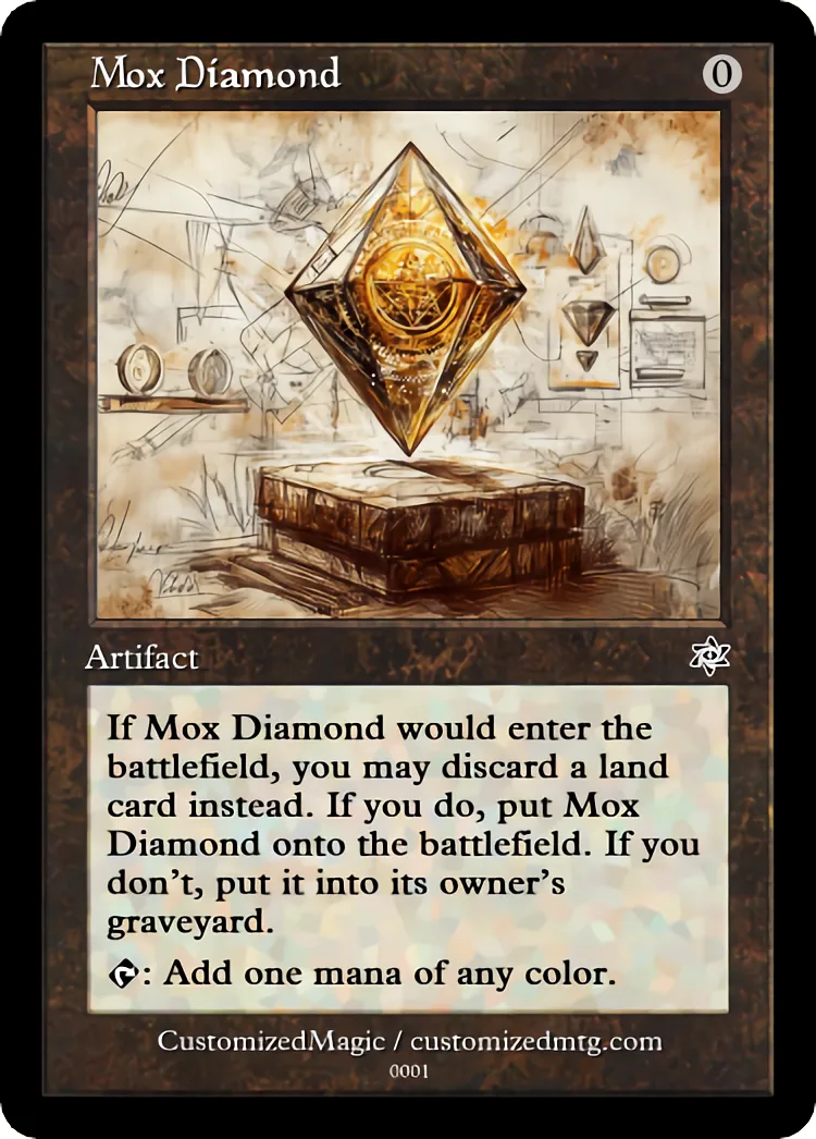 Mox Diamond | Mox Diamond.5 | Magic the Gathering / MTG Proxy Cards | Magic the Gathering Proxy Cards