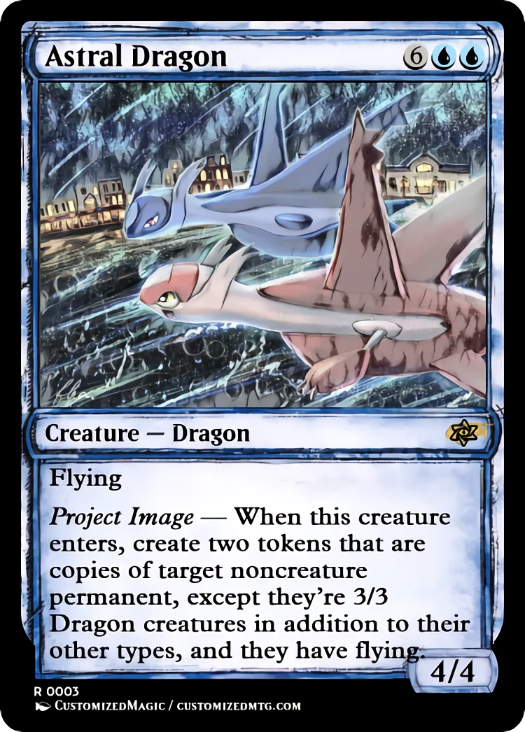 Astral Dragon | Astral Dragon.2 | Magic the Gathering / MTG Proxy Cards | Magic the Gathering Proxy Cards