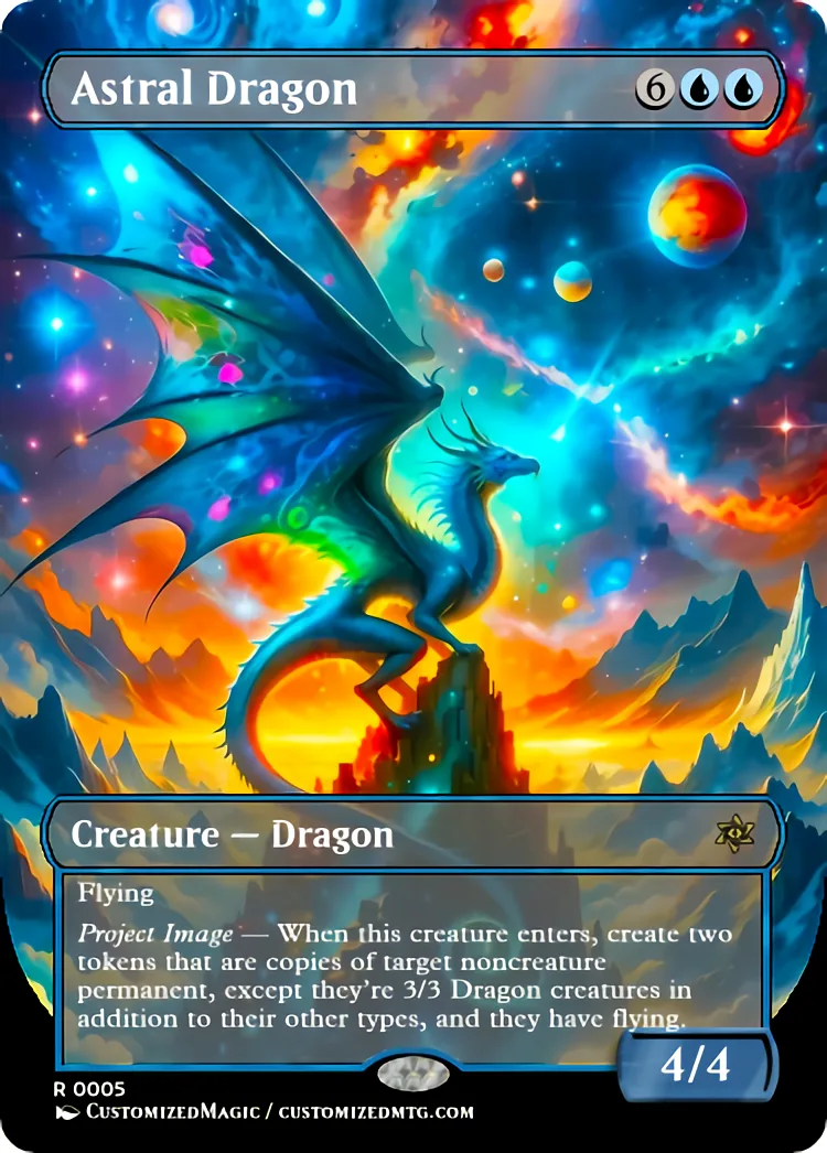 Astral Dragon | Astral Dragon.4 | Magic the Gathering / MTG Proxy Cards | Magic the Gathering Proxy Cards