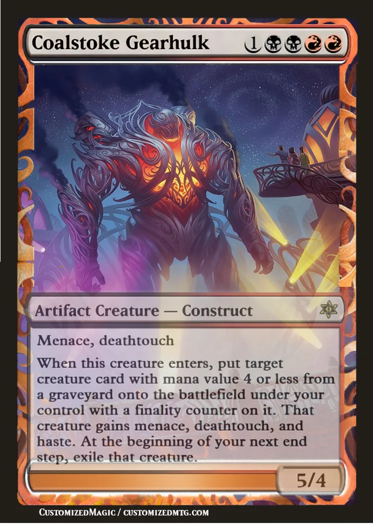 Aetherdrift Gearhulk Cycle | Coalstoke Gearhulk | Magic the Gathering / MTG Proxy Cards | Aetherdrift Gearhulk Cycle