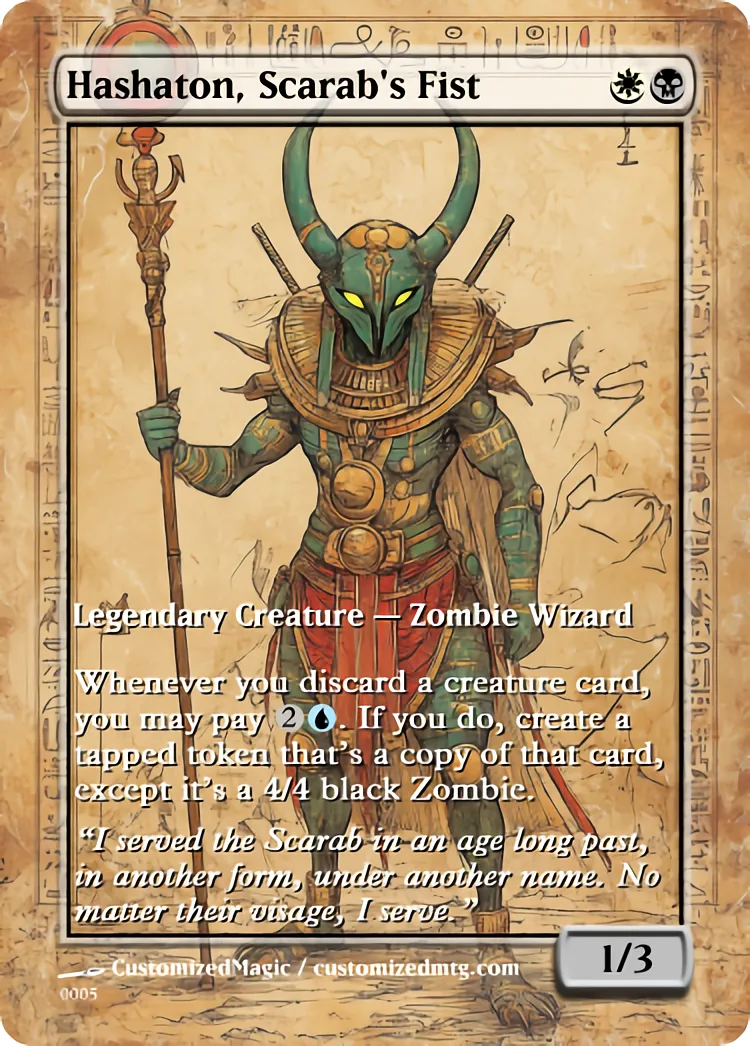 Hashaton, Scarabs Fist | Hashaton Scarabs Fist.4 | Magic the Gathering / MTG Proxy Cards |