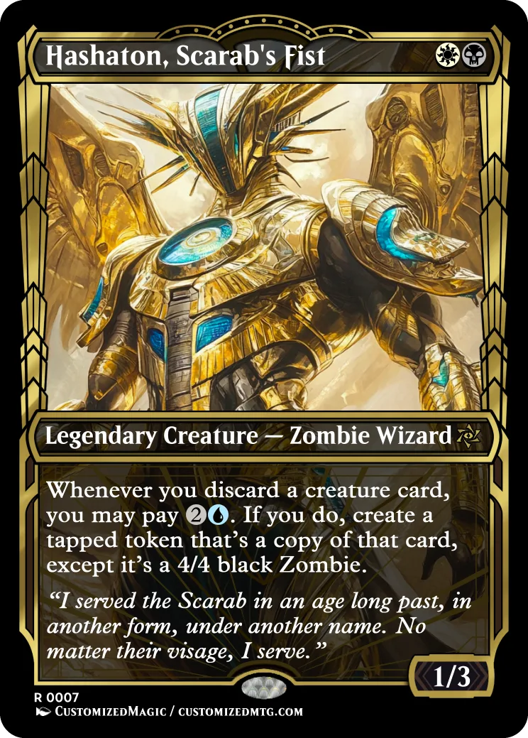 Hashaton, Scarabs Fist | Hashaton Scarabs Fist.6 | Magic the Gathering / MTG Proxy Cards |