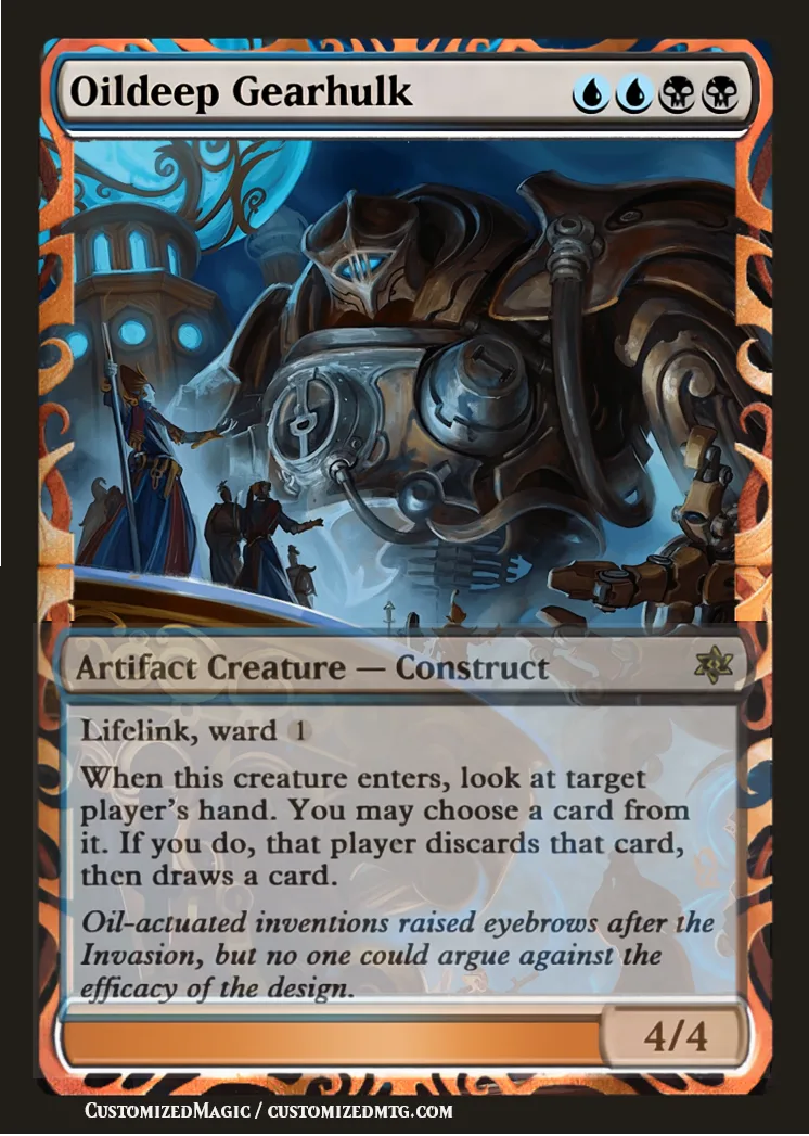 Aetherdrift Gearhulk Cycle | Oildeep Gearhulk | Magic the Gathering / MTG Proxy Cards | Aetherdrift Gearhulk Cycle