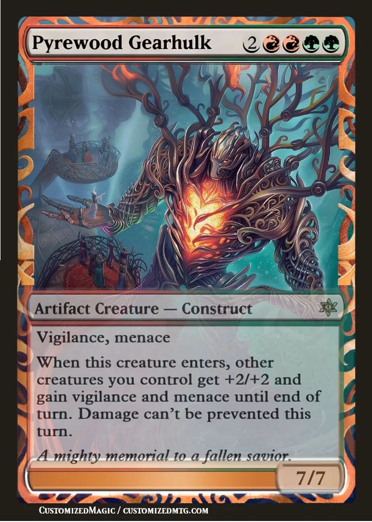 Aetherdrift Gearhulk Cycle | Pyrewood Gearhulk.2 | Magic the Gathering / MTG Proxy Cards | Aetherdrift Gearhulk Cycle