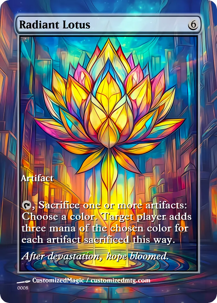 Radiant Lotus | Radiant Lotus.7 | Magic the Gathering / MTG Proxy Cards | Magic the Gathering Proxy Cards