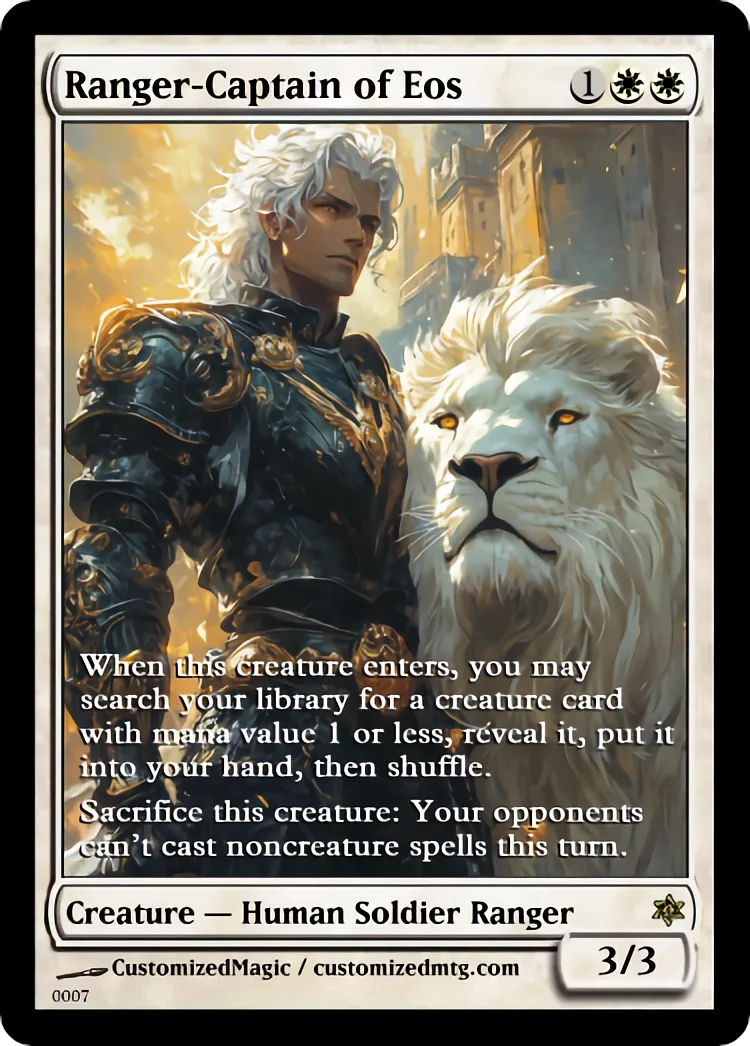 Ranger-Captain of Eos | Ranger Captain of Eos.6 | Magic the Gathering / MTG Proxy Cards | Magic the Gathering Proxy Cards