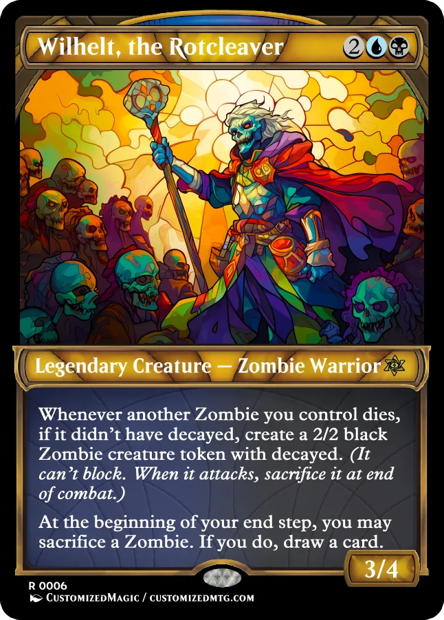 Wilhelt, the Rotcleaver | Wilhelt the Rotcleaver.25 | Magic the Gathering / MTG Proxy Cards | Wilhelt