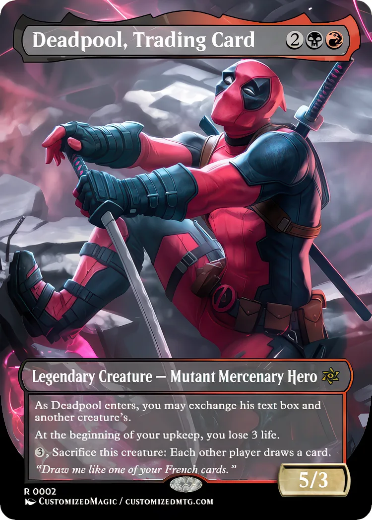 Deadpool, Trading Card | Deadpool Trading Card.21 | Magic the Gathering / MTG Proxy Cards | Magic the Gathering Proxy Cards
