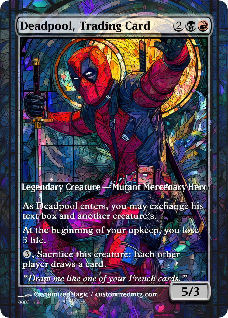 Deadpool, Trading Card