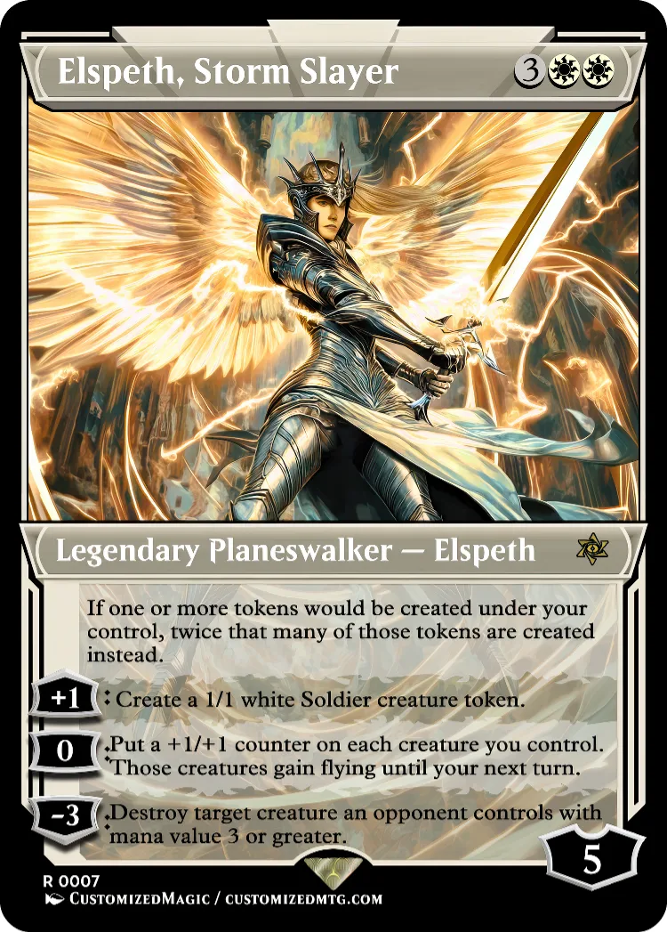 Elspeth, Storm Slayer | Elspeth Storm Slayer.5 | Magic the Gathering / MTG Proxy Cards | Magic the Gathering Proxy Cards