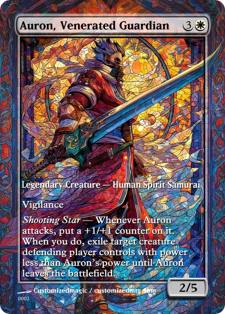 Final Fantasy Commander - Commanders - Part 1 of 3 | Auron Venerated Guardian | Magic the Gathering / MTG Proxy Cards | Magic the Gathering Proxy Cards