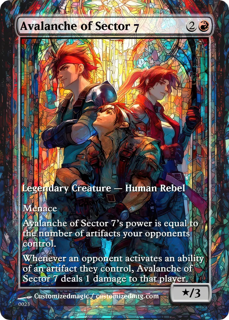 Final Fantasy Commander - Commanders - Part 1 of 3 | Avalanche of Sector 7 | Magic the Gathering / MTG Proxy Cards | Magic the Gathering Proxy Cards