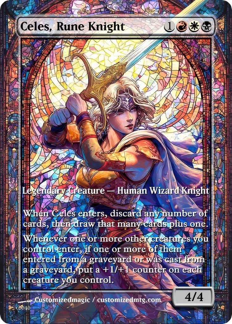 Final Fantasy Commander - Commanders - Part 1 of 3 | Celes Rune Knight | Magic the Gathering / MTG Proxy Cards | Magic the Gathering Proxy Cards