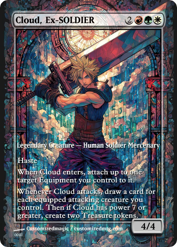 Final Fantasy Commander - Commanders - Part 1 of 3 | Cloud Ex SOLDIER | Magic the Gathering / MTG Proxy Cards | Magic the Gathering Proxy Cards
