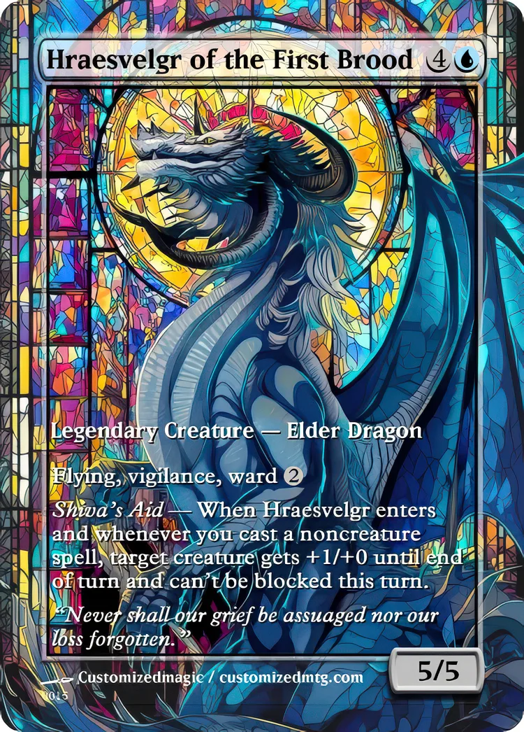 Final Fantasy Commander - Commanders - Part 2 of 3 | Hraesvelgr of the First Brood | Magic the Gathering / MTG Proxy Cards | Magic the Gathering Proxy Cards