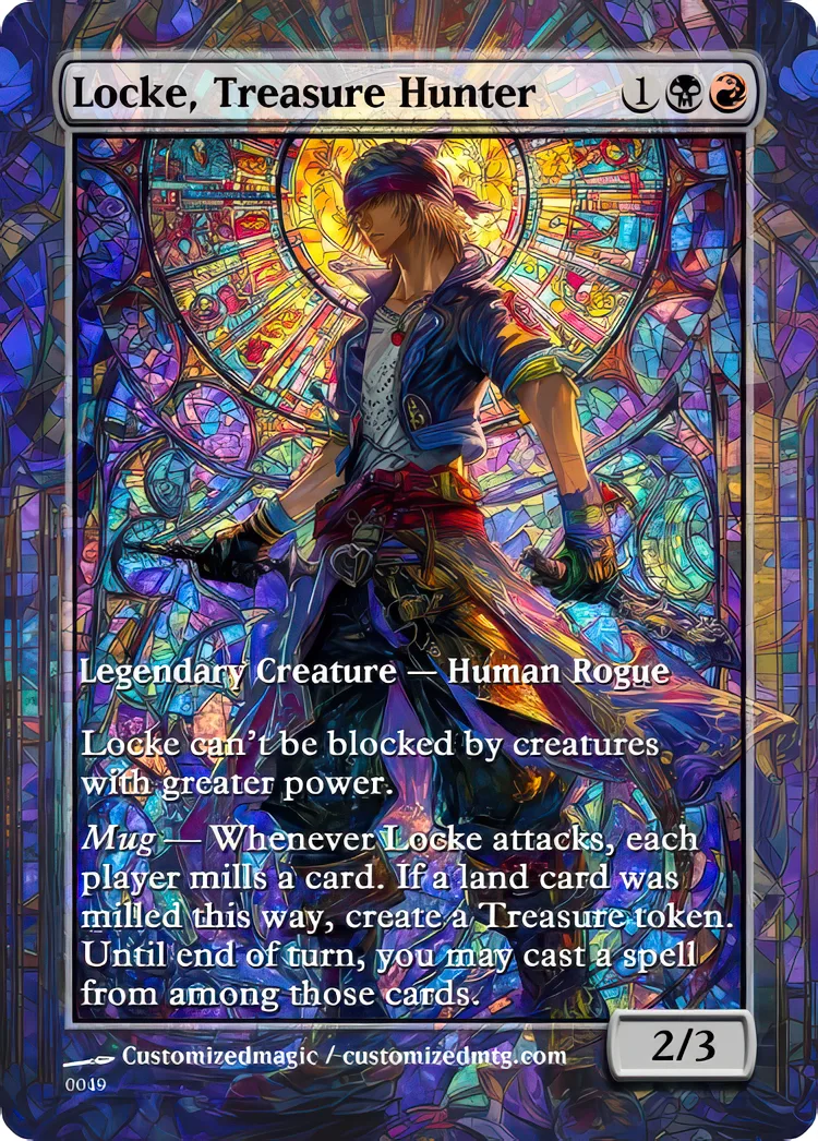 Final Fantasy Commander - Commanders - Part 2 of 3 | Locke Treasure Hunter | Magic the Gathering / MTG Proxy Cards | Magic the Gathering Proxy Cards