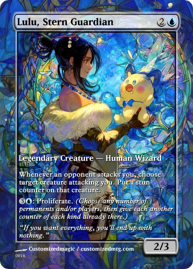Final Fantasy Commander - Commanders - Part 2 of 3 | Lulu Stern Guardian | Magic the Gathering / MTG Proxy Cards | Magic the Gathering Proxy Cards