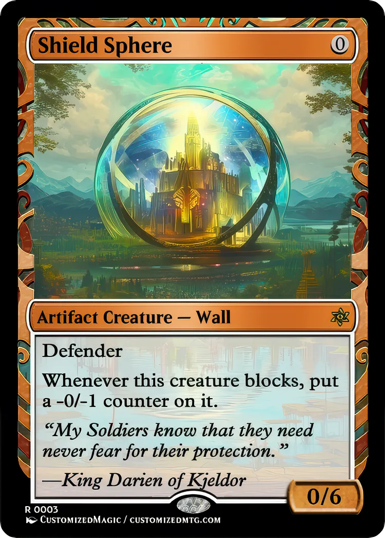 Shield Sphere | Shield Sphere.2 | Magic the Gathering / MTG Proxy Cards | Magic the Gathering Proxy Cards
