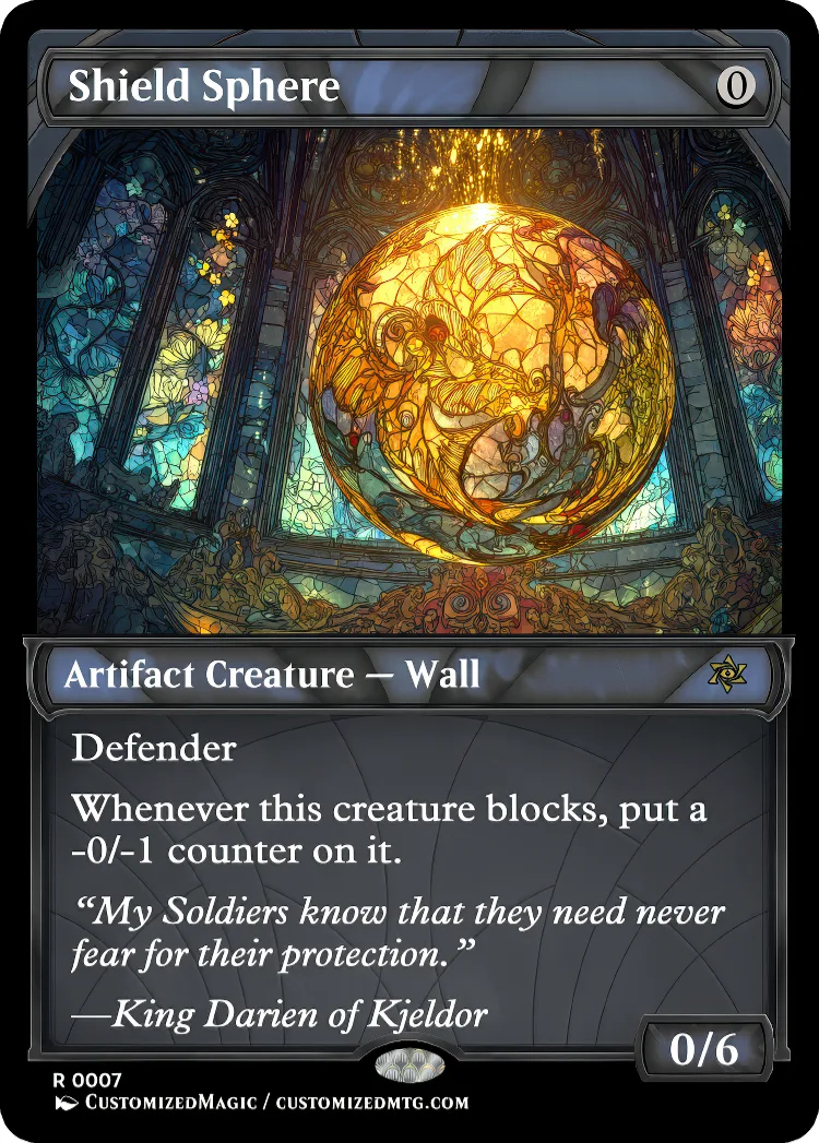 Shield Sphere | Shield Sphere.6 | Magic the Gathering / MTG Proxy Cards | Magic the Gathering Proxy Cards
