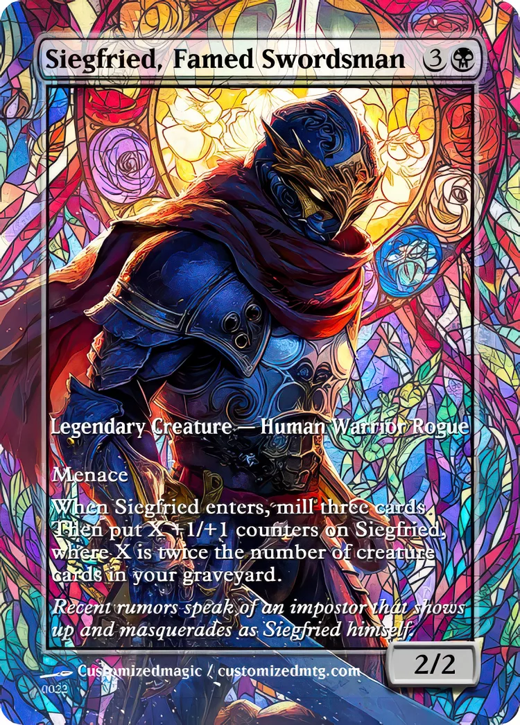 Final Fantasy Commander - Commanders - Part 3 of 3 | Siegfried Famed Swordsman | Magic the Gathering / MTG Proxy Cards | Magic the Gathering Proxy Cards