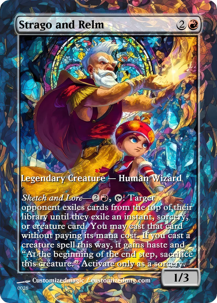 Final Fantasy Commander - Commanders - Part 3 of 3 | Strago and Relm | Magic the Gathering / MTG Proxy Cards | Magic the Gathering Proxy Cards