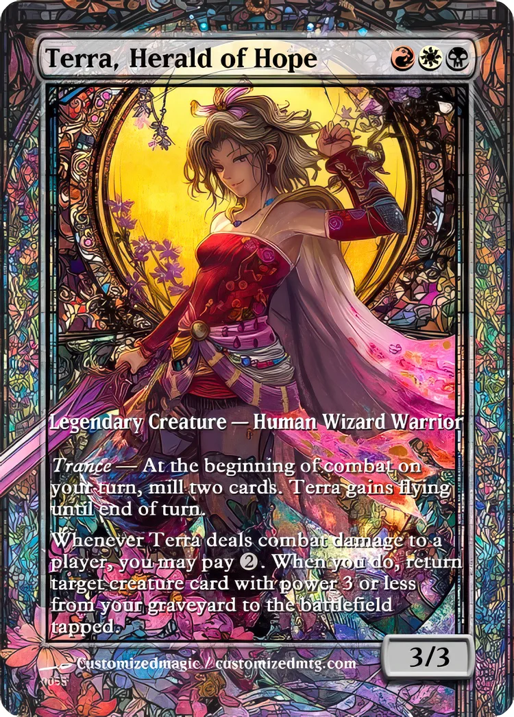 Final Fantasy Commander - Commanders - Part 3 of 3 | Terra Herald of Hope | Magic the Gathering / MTG Proxy Cards | Magic the Gathering Proxy Cards