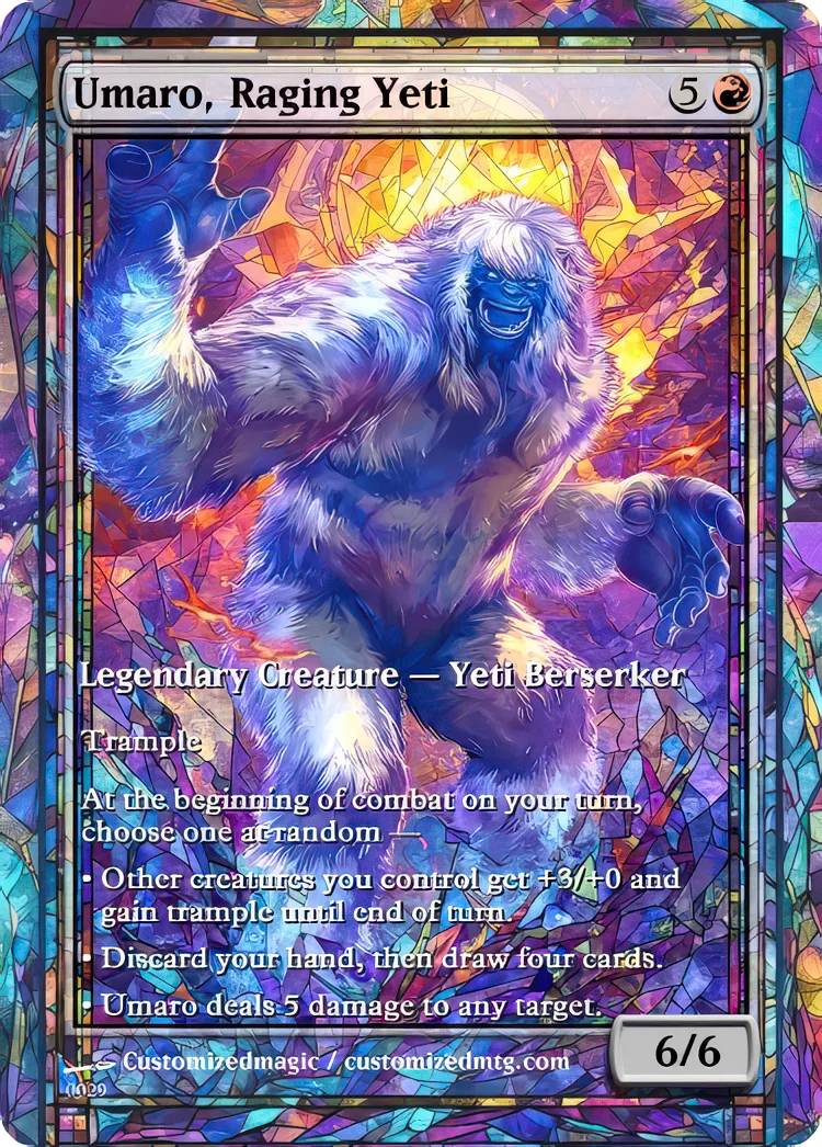 Final Fantasy Commander - Commanders - Part 3 of 3 | Umaro Raging Yeti | Magic the Gathering / MTG Proxy Cards | Magic the Gathering Proxy Cards