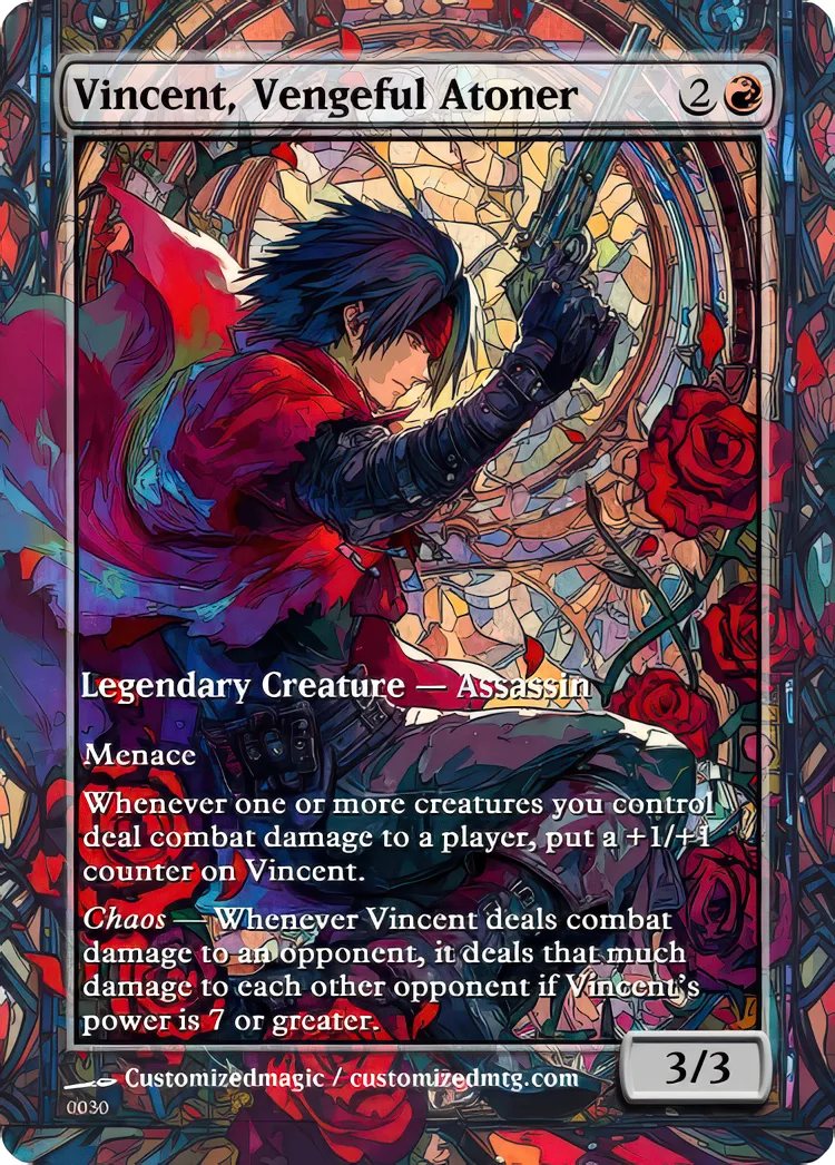 Final Fantasy Commander - Commanders - Part 3 of 3 | Vincent Vengeful Atoner | Magic the Gathering / MTG Proxy Cards | Magic the Gathering Proxy Cards