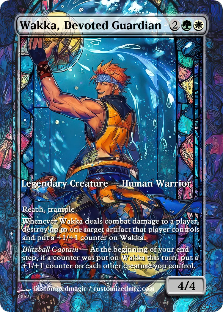 Final Fantasy Commander - Commanders - Part 3 of 3 | Wakka Devoted Guardian | Magic the Gathering / MTG Proxy Cards | Magic the Gathering Proxy Cards