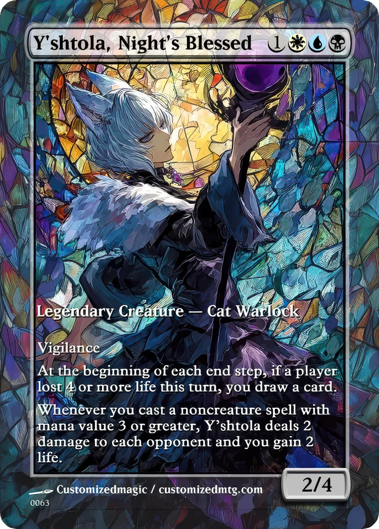 Final Fantasy Commander - Commanders - Part 3 of 3 | Yshtola Nights Blessed | Magic the Gathering / MTG Proxy Cards | Magic the Gathering Proxy Cards