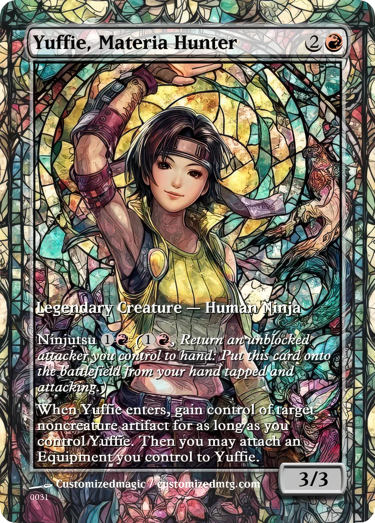 Final Fantasy Commander - Commanders - Part 3 of 3 | Yuffie Materia Hunter | Magic the Gathering / MTG Proxy Cards | Magic the Gathering Proxy Cards