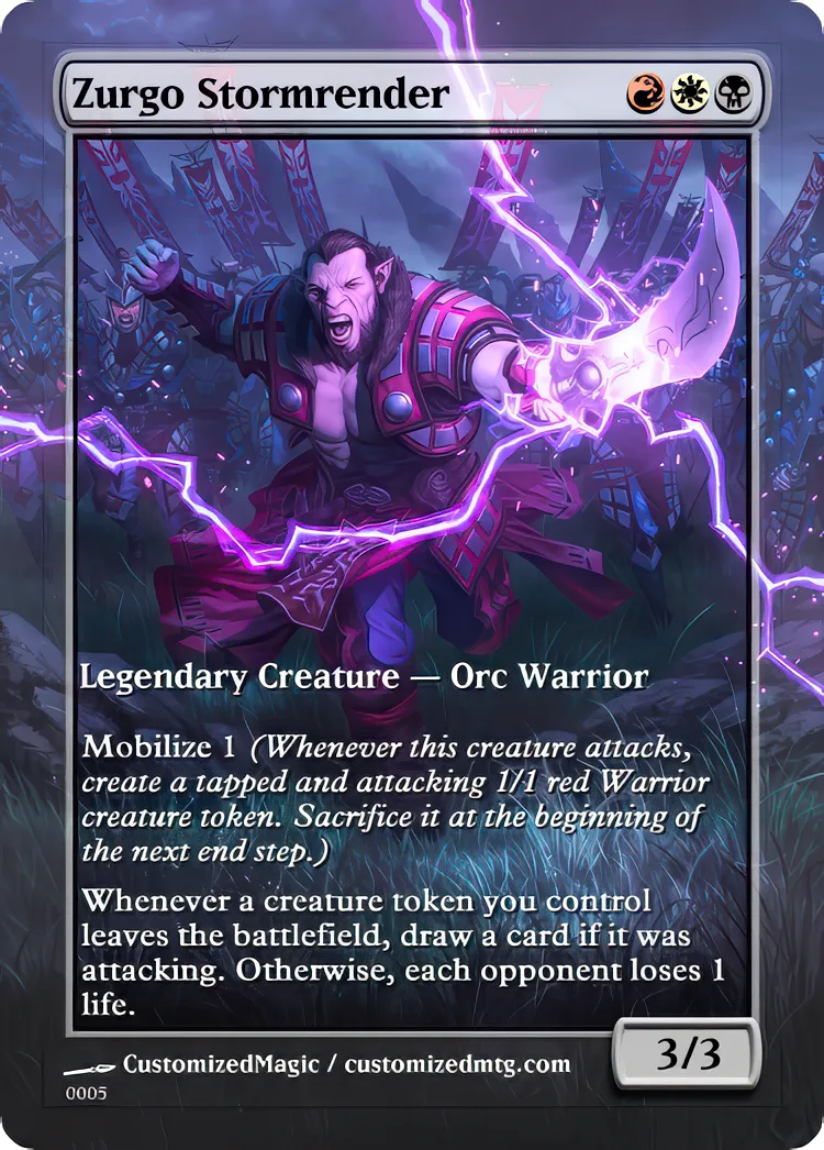Zurgo Stormrender | Zurgo Stormrender.4 | Magic the Gathering / MTG Proxy Cards |