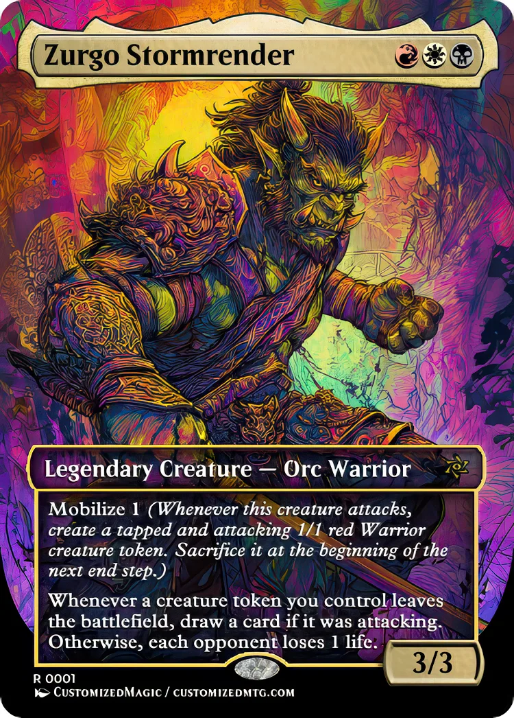Zurgo Stormrender | Zurgo Stormrender | Magic the Gathering / MTG Proxy Cards |