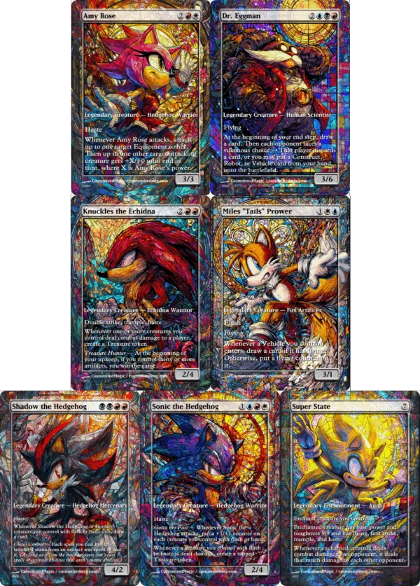 Secret Lair X Sonic: Friends & Foes - Stained Glass | Magic The