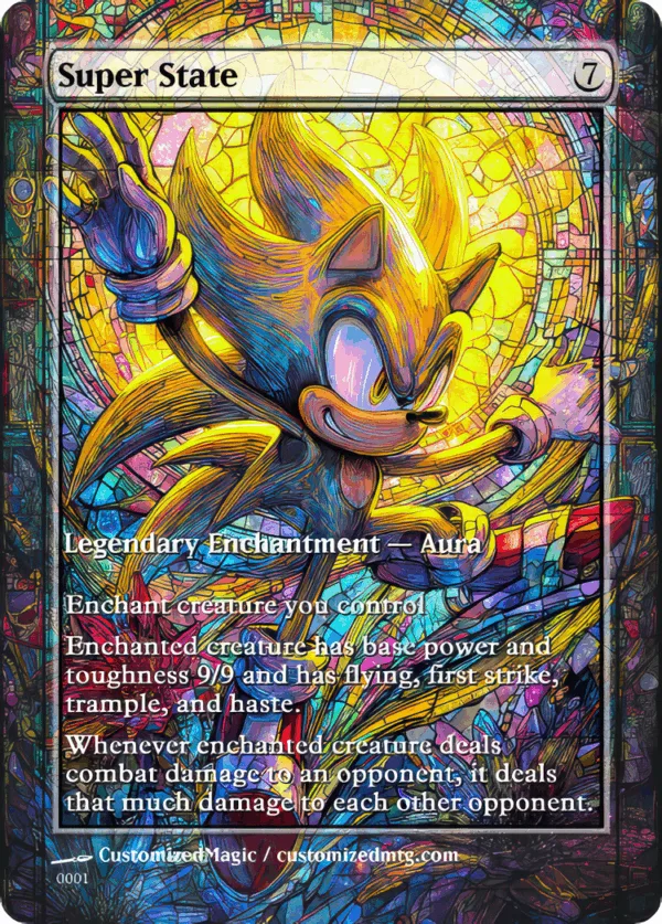 Secret Lair X Sonic: Friends & Foes - Stained Glass | Magic The