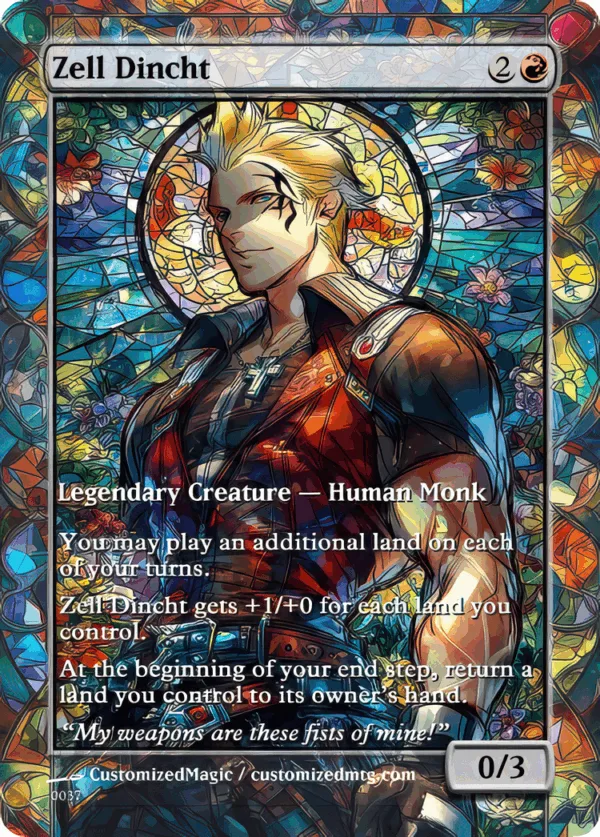 zell dincht mtg final fantasy card Zell Dincht (Extended Art) [FINAL FANTASY] main image 1
