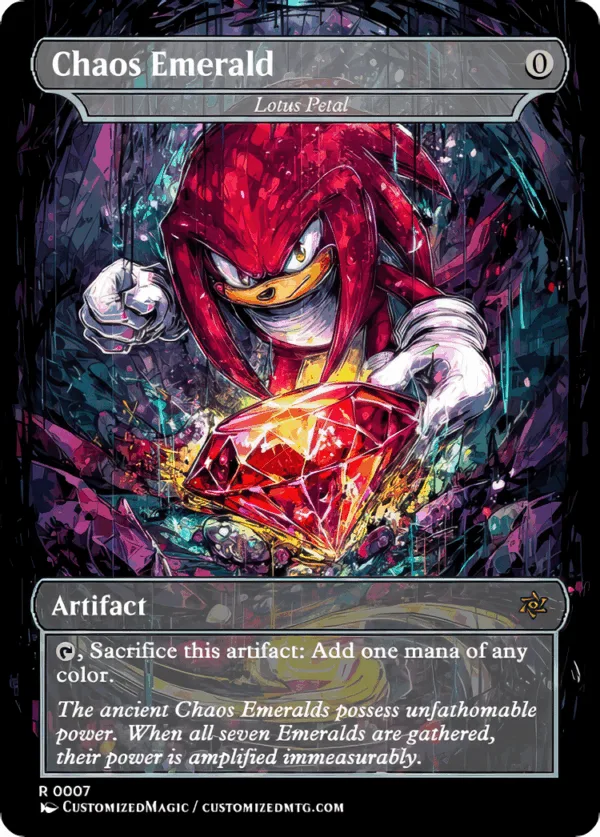 Secret Lair X Sonic: Chaos Emeralds - Lotus Petal | Magic The