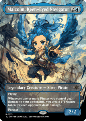 Commander Legends 2020 - Commanders - Chibi Edition - Part 2 of 2 - Malcolm, Keen-Eyed Navigator, Non-Foil