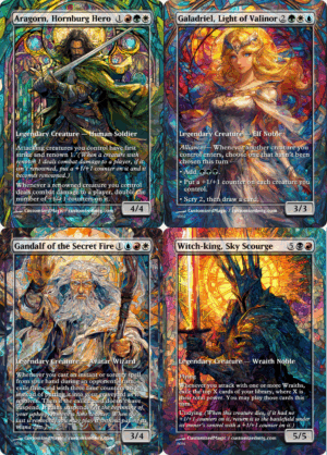 The Lord of the Rings - Holiday Scene Boxes - Commanders
