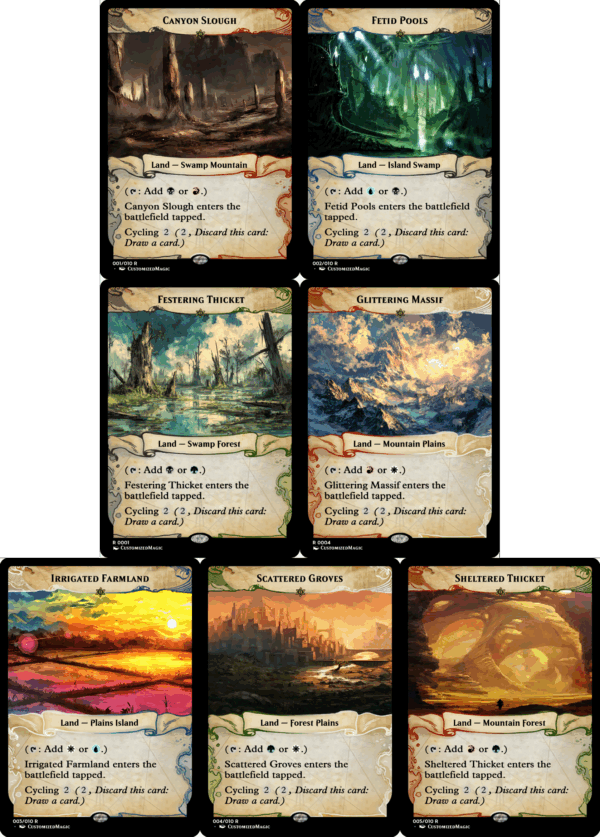 Cycling Dual Lands – Ixalan Frame
