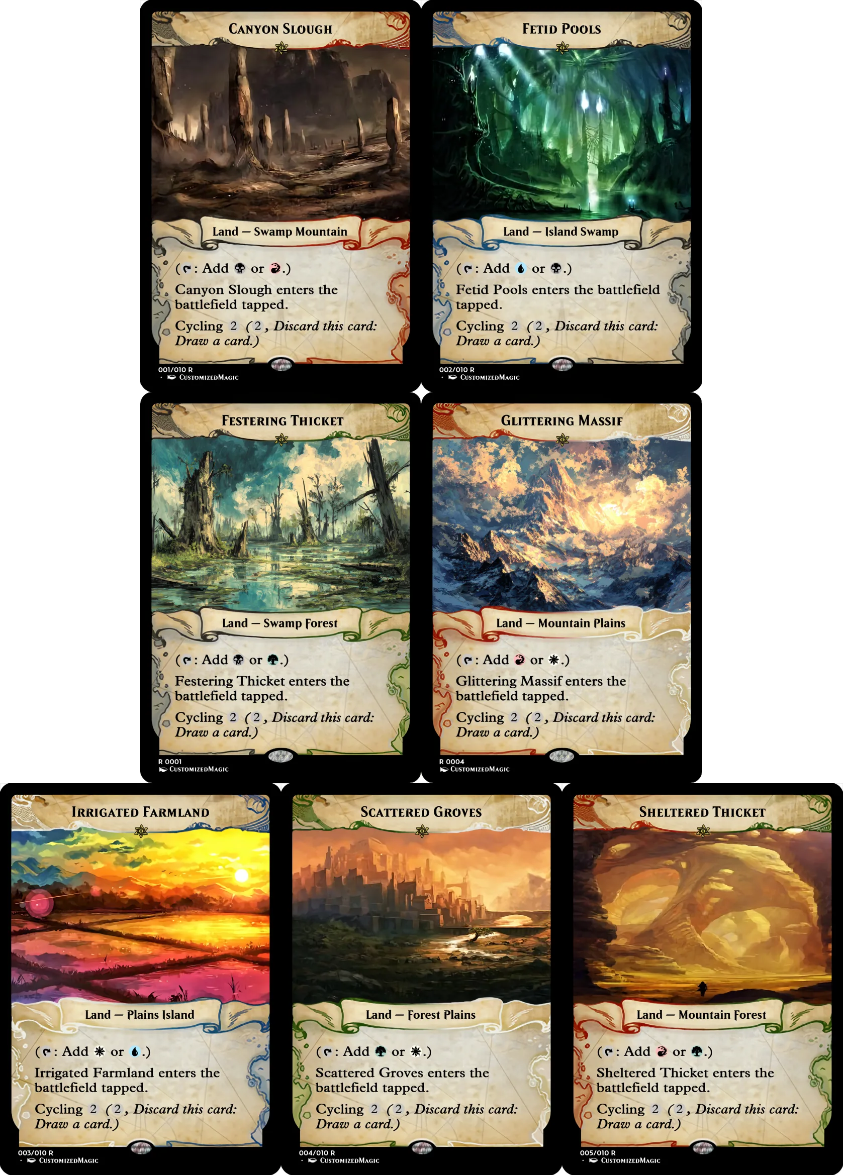 Cycling Dual Lands – Ixalan Frame