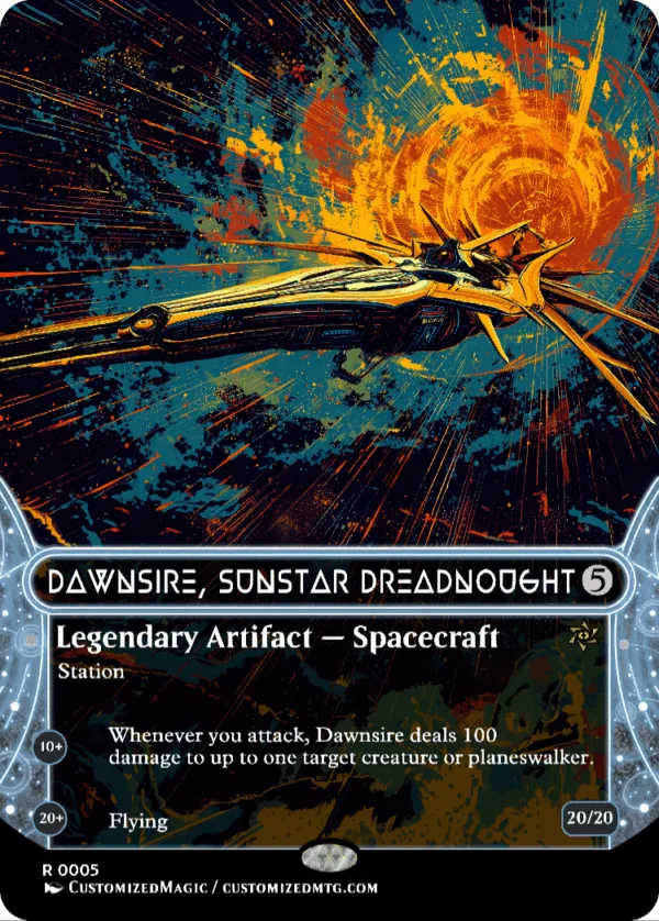 mtg spacecraft cards MTG Commander Deck EDH Deck Infinite Guideline Station 100 Magic Cards –  Moonveil Games main image 1