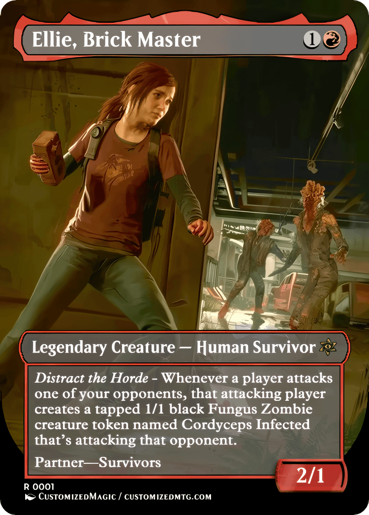 Secret Lair x PlayStation | Ellie Brick Master | Magic the Gathering / MTG Proxy Cards | Magic the Gathering Proxy Cards Secret Lair x PlayStation | Ellie Brick Master | Magic the Gathering / MTG Proxy Cards | Magic the Gathering Proxy Cards