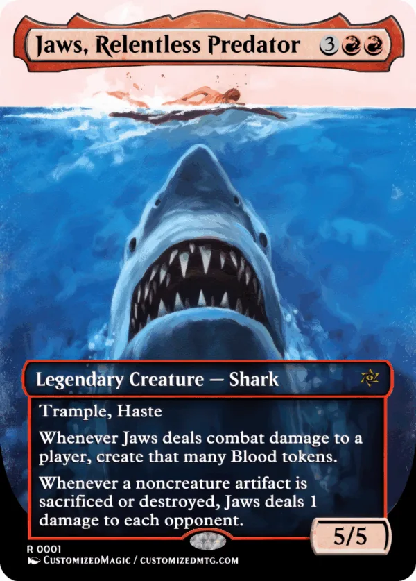Jaws, Relentless Predator | Magic The Gathering Proxy Cards