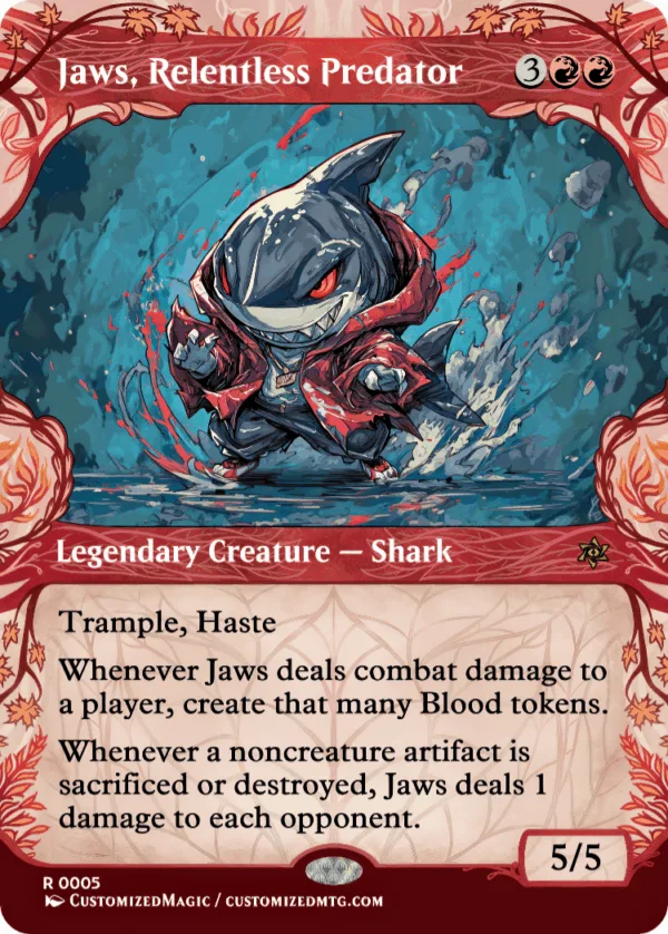Jaws, Relentless Predator | Magic The Gathering Proxy Cards