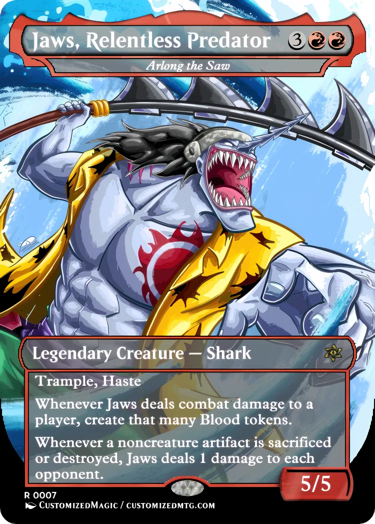 Jaws, Relentless Predator | Magic The Gathering Proxy Cards