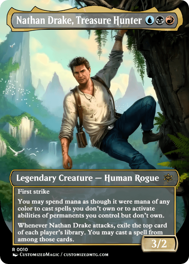 Secret Lair x PlayStation | Nathan Drake Treasure Hunter.2 | Magic the Gathering / MTG Proxy Cards | Magic the Gathering Proxy Cards Secret Lair x PlayStation | Nathan Drake Treasure Hunter.2 | Magic the Gathering / MTG Proxy Cards | Magic the Gathering Proxy Cards